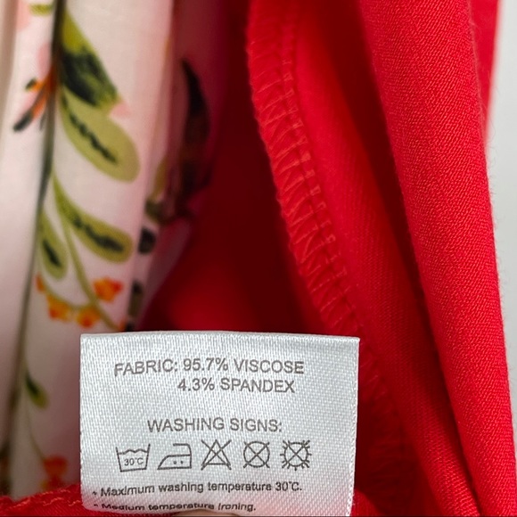 Urban Coco Red Knit Sleeveless Kimono Jacket 2XL - Picture 8 of 8